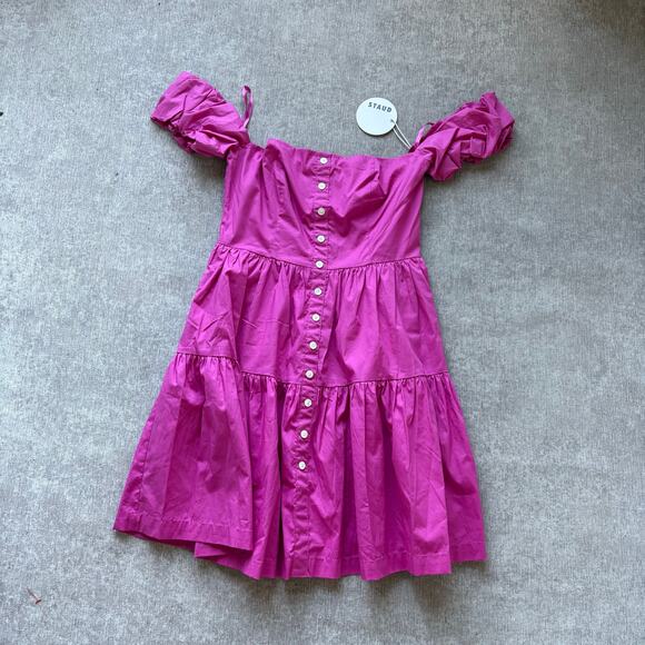 NWT Staud Pink Mini Dress - Picture 1 of 2